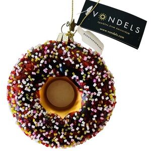 Anthropologie Vondels Donut Ornament -set of 10